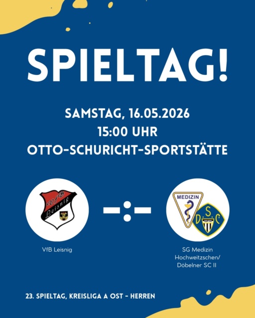 ⚽️Auf zum Tabellenführer⚽️

Frisch aufgetankt nach dem gestrigen Männertag steht für unsere SG morgen die nächste große Herausforderung an. Für uns geht es nach Leisnig zum aktuellen Tabellenführer. Schon im Hinspiel (2:3) konnten wir zeigen, dass wir absolut mithalten können. Am Ende fehlte allerdings das nötige Glück, um etwas Zählbares daheim zu behalten. Also heißt es morgen: nächster Versuch. Der Gastgeber steht zwar mit einem ordentlichen Punktevorsprung vor uns an der Spitze der Tabelle, hat aber auch am vergangenen Spieltag gezeigt, dass er keineswegs unschlagbar ist. Wir hingegen schweben nach drei siegreichen Spielen weiterhin auf Wolke 7 und wollen diese Serie morgen auf keinen Fall reißen lassen!🔥