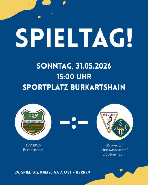 🚍Auswärts nach Burkartshain🚍

Nach dem Aus im Pokal steht an diesem Wochenende bereits das nächste Ligaspiel an. Am Sonntag geht es für unsere SG nach Burkartshain, wo mit dem TSV der aktuelle Elftplatzierte auf uns wartet. Mit 21 Punkten Vorsprung gehen wir zwar als klarer Favorit in die Partie, doch auch hier müssen wir dieser Rolle erst einmal gerecht werden. Das Hinspiel konnten wir bereits mit 3:1 für uns entscheiden und genau daran wollen wir nun anknüpfen. Mit einem weiteren Sieg könnten wir unseren vierten Tabellenplatz festigen. Gleichzeitig wollen wir in den letzten drei Spielen der Saison noch einmal alles herausholen und gemeinsam einen starken Schlussspurt hinlegen. Deshalb heißt es auch an diesem Wochenende wieder: alles reinwerfen und die nächsten Punkte mit nach Hause nehmen!❤️‍🔥